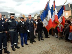 Commémoration du 11 Novembre à Bourgs sur Colagne, Lozère