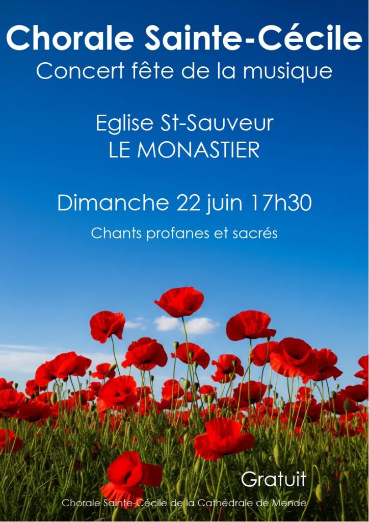 Concert fête musique 2025 Le Monastier